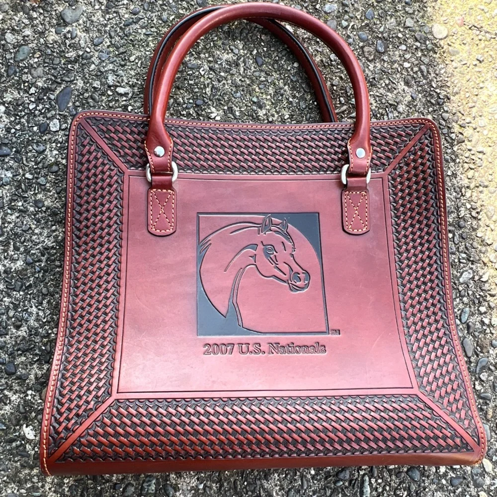 Elegant Brown Leather Briefcase